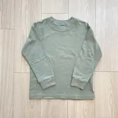 無印良品　長袖　カットソー　110 グリーン