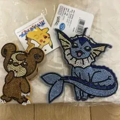 ポケモン シャワーズ＆ヒメグマラインストーンキーホルダーのサムネイル