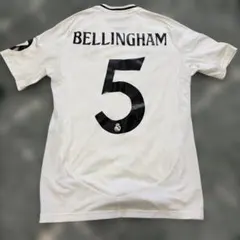 【新品タグ付/LALIGAパッチ付】レアル　ベリンガム #5 【正規品】 新品タグ付/LALIGAパッチ付】レアル ベリンガム #5 【正規品】 - メルカリ