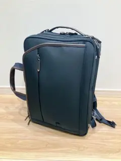 【美品】ace. エース 2WAY ビジネスバッグ 拡張可能　A4対応 ネイビー