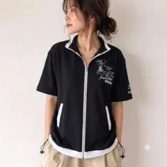 【PURKY】希少 90s〜00s ビンテージ 刺繍 リブ トラックジャケットのサムネイル
