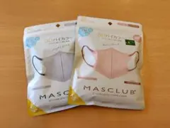 MASCLUB　3Dバイカラーマスク　（1枚抜き去り）✕2袋　内容量合計18枚
