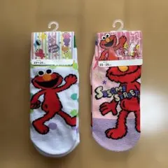 セサミストリート エルモ アンクルソックス 23〜25cmのサムネイル