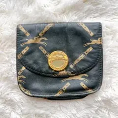 LONGCHAMP ロンシャン コインケース ブラック レザー 小銭入れ