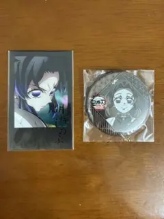 鬼滅の刃 DINING お楽しみくじ　チェキ風ブロマイド バッジ 胡蝶しのぶ