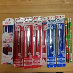 【おまけ付】トンボ　uni 丸つけ用えんぴつ 赤青鉛筆　赤鉛筆　青鉛筆まとめ売り