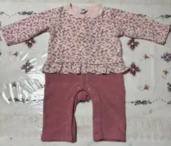 花柄フリルロンパース 70センチ