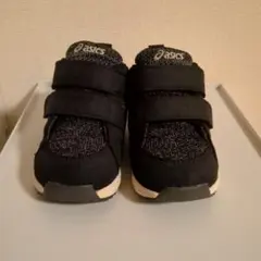 ASICS ベビーシューズ ブラック ベルクロ