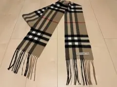 BURBERRY　バーバリー　マフラー　カシミア100％　キャメル　美品　細長