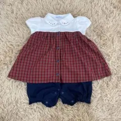 【美品】ファミリア　半袖ロンパース　80 美品】ファミリア 半袖ロンパース 80 ファミリア 80サイズ前後