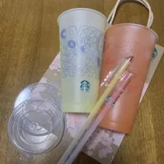 スターバックス【2セット】ミステリーカラーチェンジングリユーザブルコールドカップ