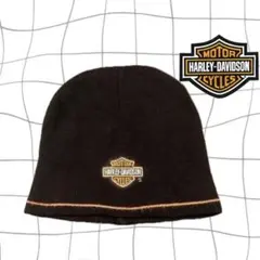 00s harley-davidson ビーニー ニット帽 y2k c-boy