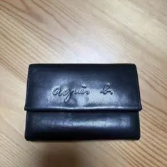 agnes b. VOYAGE三つ折り財布 ブラックのサムネイル