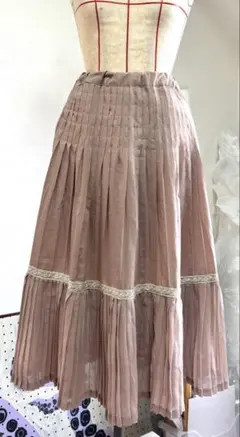 アクシーズファム　ロングスカート　プリーツ