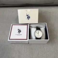 U.S.POLO ASSN 腕時計 黒白
