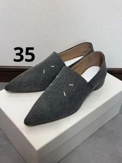 メゾンマルジェラ ポインテッドトゥ パンプス　モカシン 4ステッチ 35サイズのサムネイル