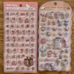 ボンボンドロップサンリオミニキティー&スヌーピーコットンパフィー
