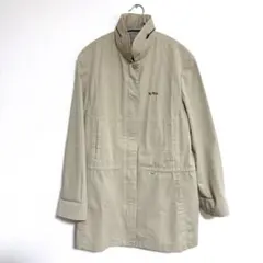 mademoiselle NONNON ベージュ スタンドカラー コート