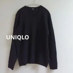UNIQLO ウール100% エクストラファイン メリノVネック セーター L