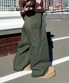 sedacle ペインター デニムパンツ カーキのサムネイル