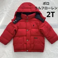 Polo Ralph Lauren 赤 ダウンコート 2/2T