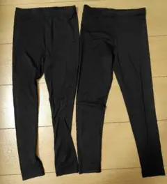 UNIQLO HEATTECH レギンス110cm ブラック 2点セット