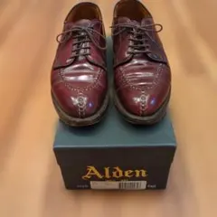 Alden97502☆サイズ7.5D☆コードバン☆ラベロ☆ウィングチップ - メルカリ