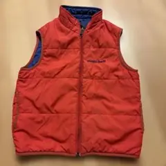 mont-bell ダウンベスト 赤 青