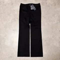 【未使用】BURBERRY LONDON ブラックパンツ ストレート ロゴ刺繍