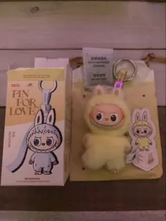 LABUBU PIN FOR LOVE ラブブ イニシャル F