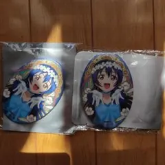 ラブライブ μ's 海外限定 公式 ホログラム缶バッジ 園田海未 2点セット