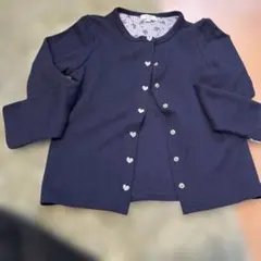 ほぼ未使用一回のみ着用⭐︎anyfam 長袖カーディガン140 ネイビーオンワード