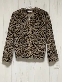 豹柄アウター／2PINK／サイズL 【0047】