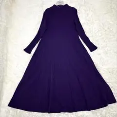 マッキントッシュロンドン　ケーブルニットワンピース　M　ブラウン　ロング丈