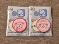 ダッフィー＆フレンズ 20周年 ワッペン シェリーメイ2種セット