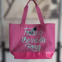 Roxy ピンク トートバッグ ロゴ入りのサムネイル