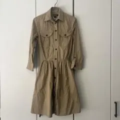 RALPH LAUREN RUGBY チノ素材 7分袖シャツワンピース