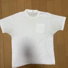 80s フルーツオブザルーム　無地t ポケt 古着　ビンテージ