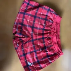 チェック柄ハーフパンツ Lサイズ 赤