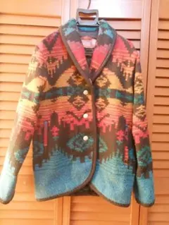 【希少Ｓサイズ】Woolrich WOMAN ネイティブラグジャケット USA製のサムネイル