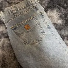 Carhartt ライトブルー ワイドレッグデニム