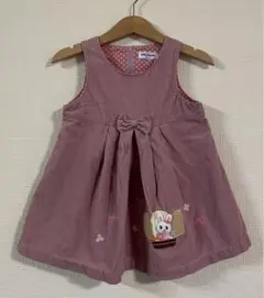 ミキハウス　ワンピース　ジャンパースカート　うさこ　90サイズ コーデュロイ