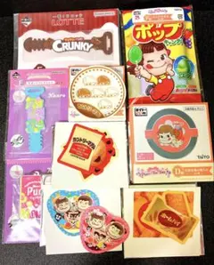 ペコちゃん 不二家 ロッテ カンロ お菓子 くじ ラバータイ ハンドタオル 9種