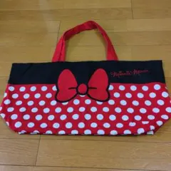 ミニーマウス トートバッグ 赤 黒