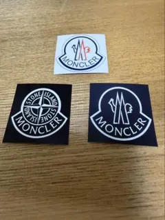 MONCLER STONE ISLAND シール　ロゴ　3枚セット　モンクレールのサムネイル