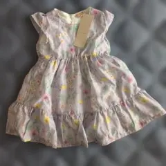 petit main ボタニカル ワンピース 80cm