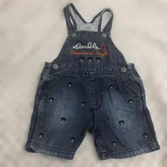 DOUBLE.B デニムオーバーオール 90サイズ