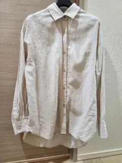 【超美品】金ボタンリネンブレンドシャツのサムネイル