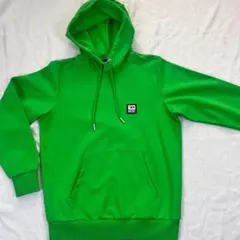 【未使用】DIESEL グリーン パーカー ロゴワッペン XS