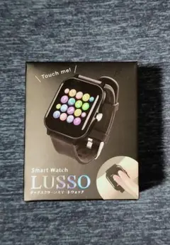 LUSSO スマートウォッチ ブラック　【新品未開封】タッチスクリーン 匿名発送